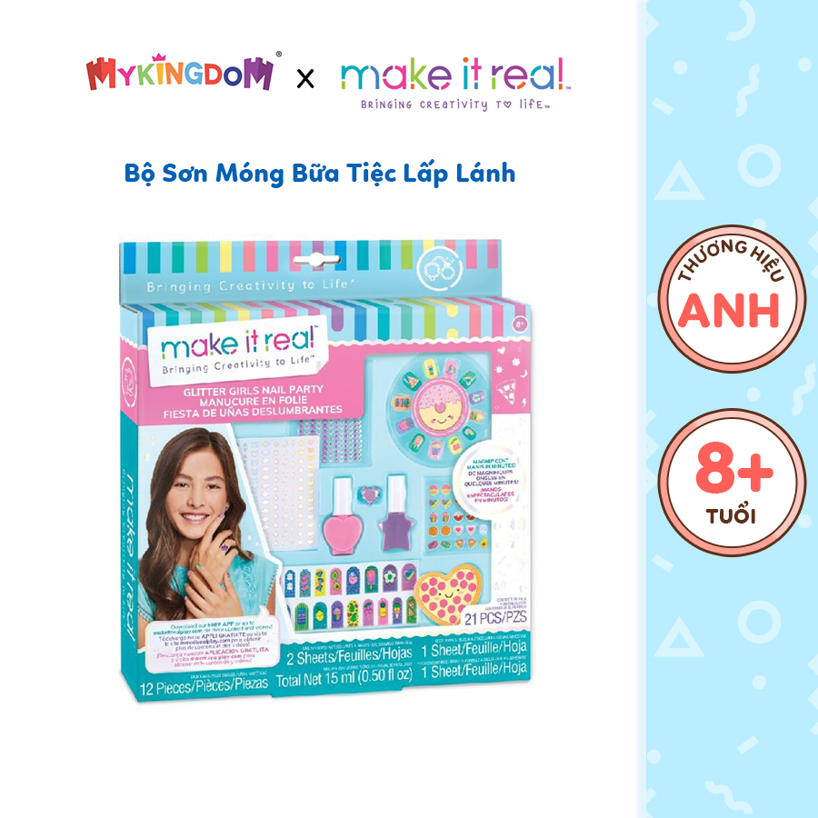 Đồ Chơi Bộ Sơn Móng Bữa Tiệc Lấp Lánh MAKE IT REAL 20260701/2306MIRA