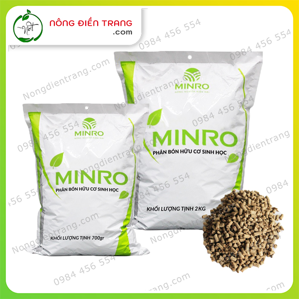 Phân Bón Hữu Cơ Sinh Học Dạng Viên Nở Minro - Lavamix - Giàu Dinh Dưỡng, Bổ Sung Axit Humic Trung Vi Lượng - Công Nghệ Hà Lan VTNN Nông Điền Trang