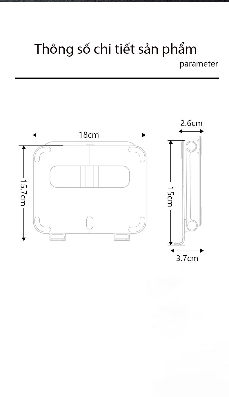 Giá Đỡ Để Bàn Dành Cho Máy Tính Bảng, Ipad  - Chất Liệu Hợp Kim Nhôm Cao Cấp Hàng Nhập Khẩu Chính HãngKitAcoom