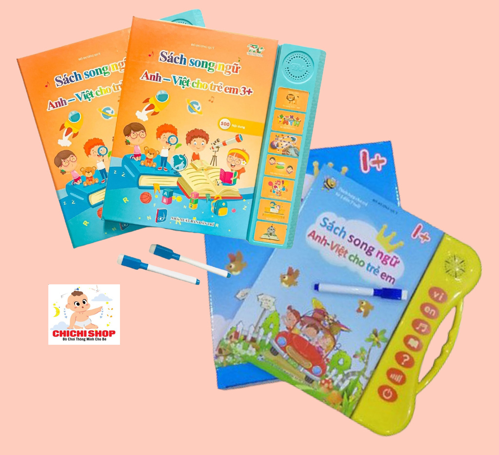 Bảng Nói Điện Tử Song Ngữ Anh - Việt 28 Trang Nhiều Chủ Đề Cho Bé Phát Triển Ngôn Ngữ