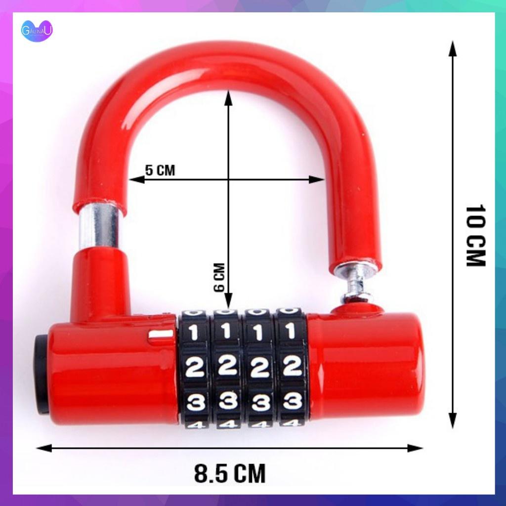 Khóa Chữ U Chống Cắt Cao Cấp Có Mã Bảo Mật 4 Số An Toàn