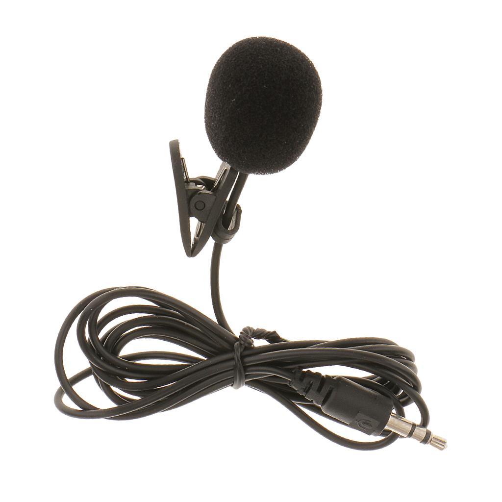 3.5mm Hands Clip On Mini Lapel Mic Microphone For Notebook Laptop