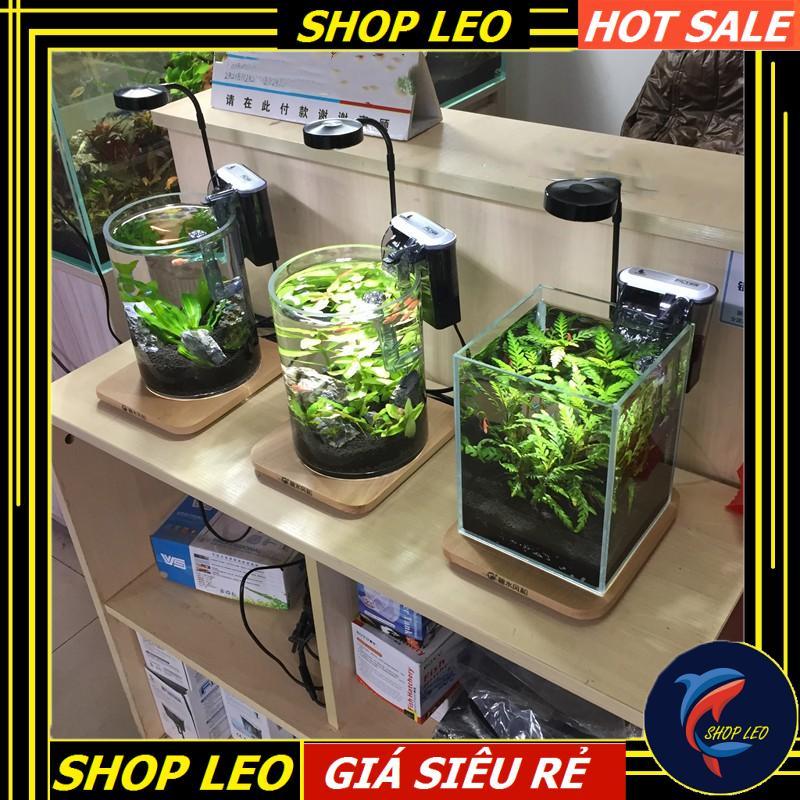 Đèn Led đế gỗ BamBoo 3W - Phụ kiện thủy sinh - shopleo