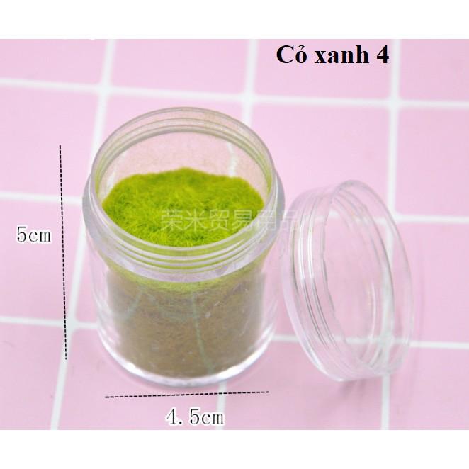 KHO-HN * Bột sợi nhựa màu lọ 10gram mô phỏng tuyết, màu cỏ cây xanh trang trí tiểu cảnh, sa bàn, DIY