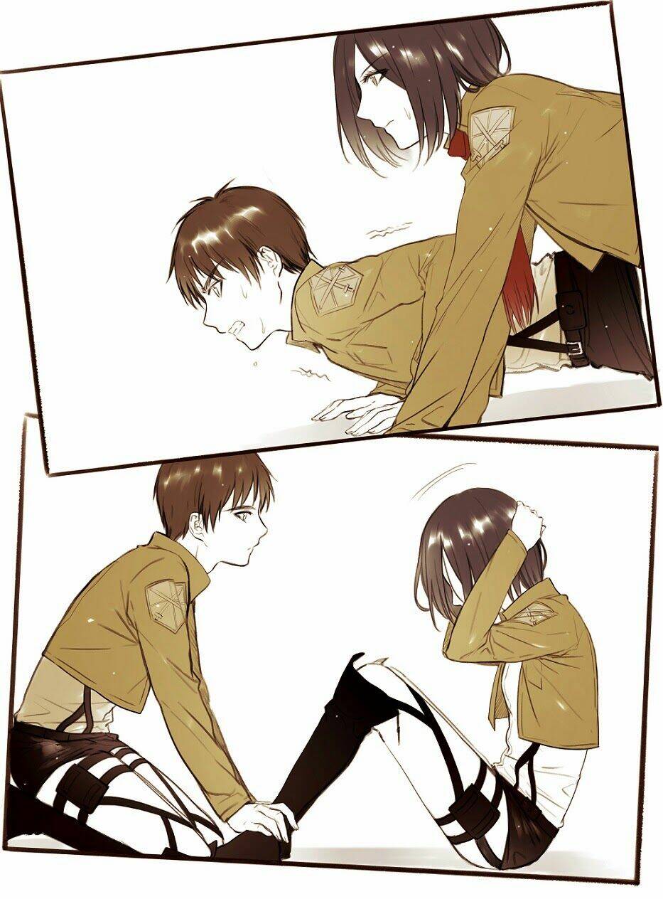 tấn công người khổng lồ - doujinshi eren x mikasa chapter 21 3