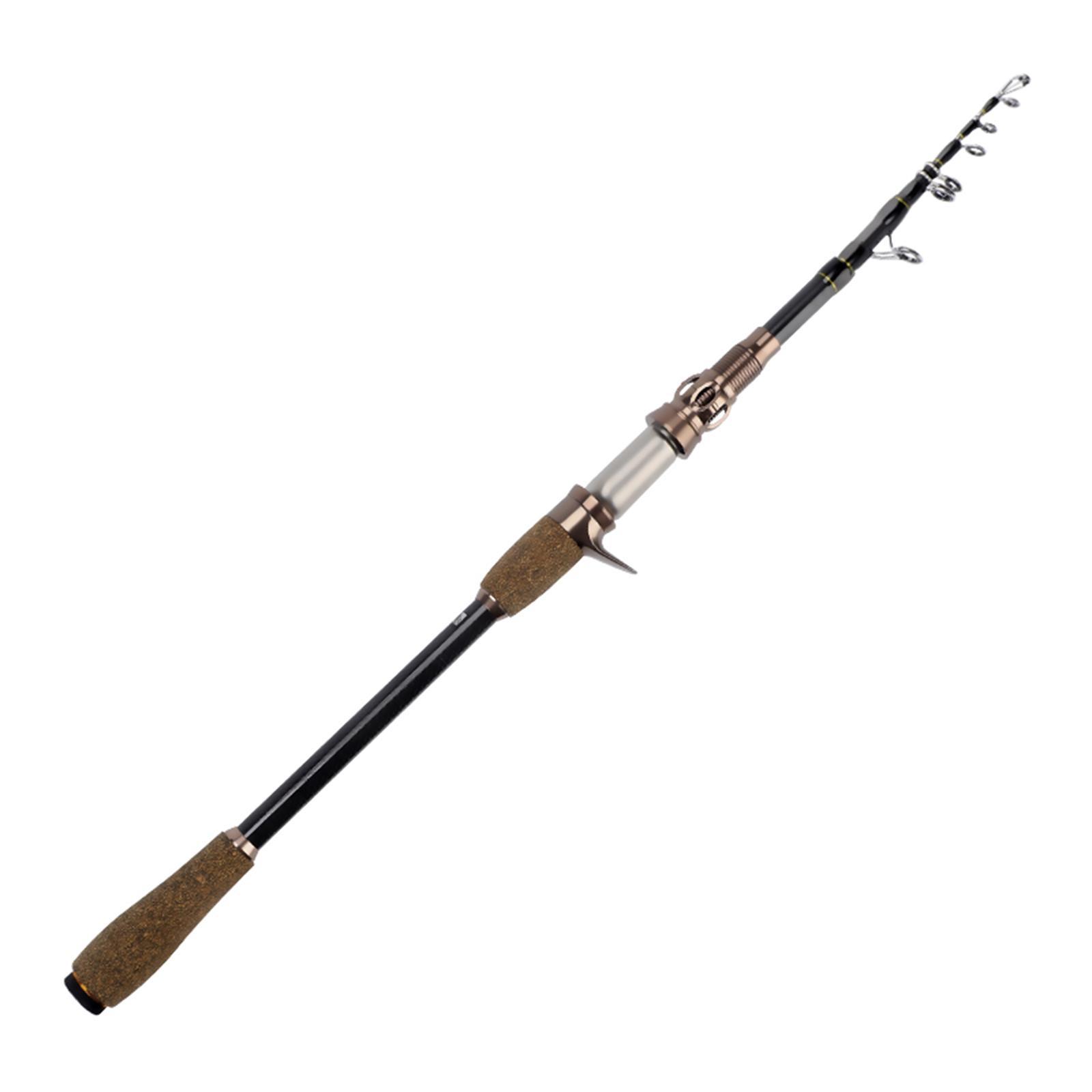 Fishing Rod, Carbon Fiber Casting Fishing Rod Lightweight Fly Fishing Rod for Bass Trout, Freshwater, Lure Fishing, Bass, Salmon