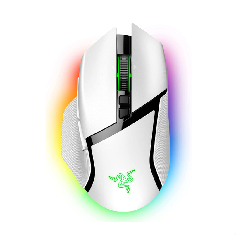 Chuột Gaming Không Dây Razer Basilisk V3 Pro White (RZ01-04620200-R3A1) - Hàng Chính Hãng