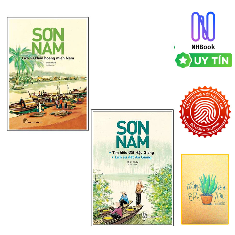 Combo Sơn Nam - Lịch Sử Khẩn Hoang Miền Nam Và Tìm Hiểu Đất Hậu Giang - Lịch Sử Đất An Giang ( Tặng sổ tay)