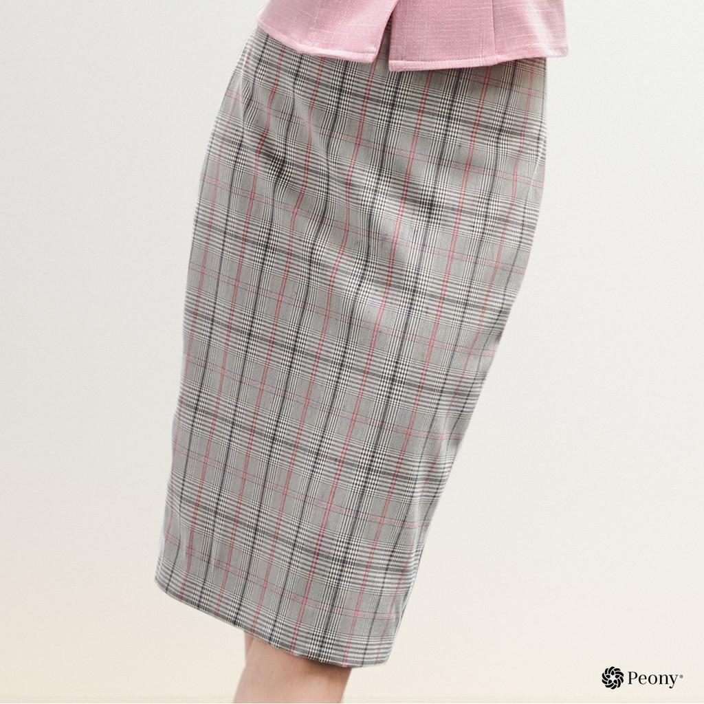 Chân váy bút chì công sở đẹp, hoạ tiết kẻ thời thượng, tôn dáng Peony - LARISA SKIRT