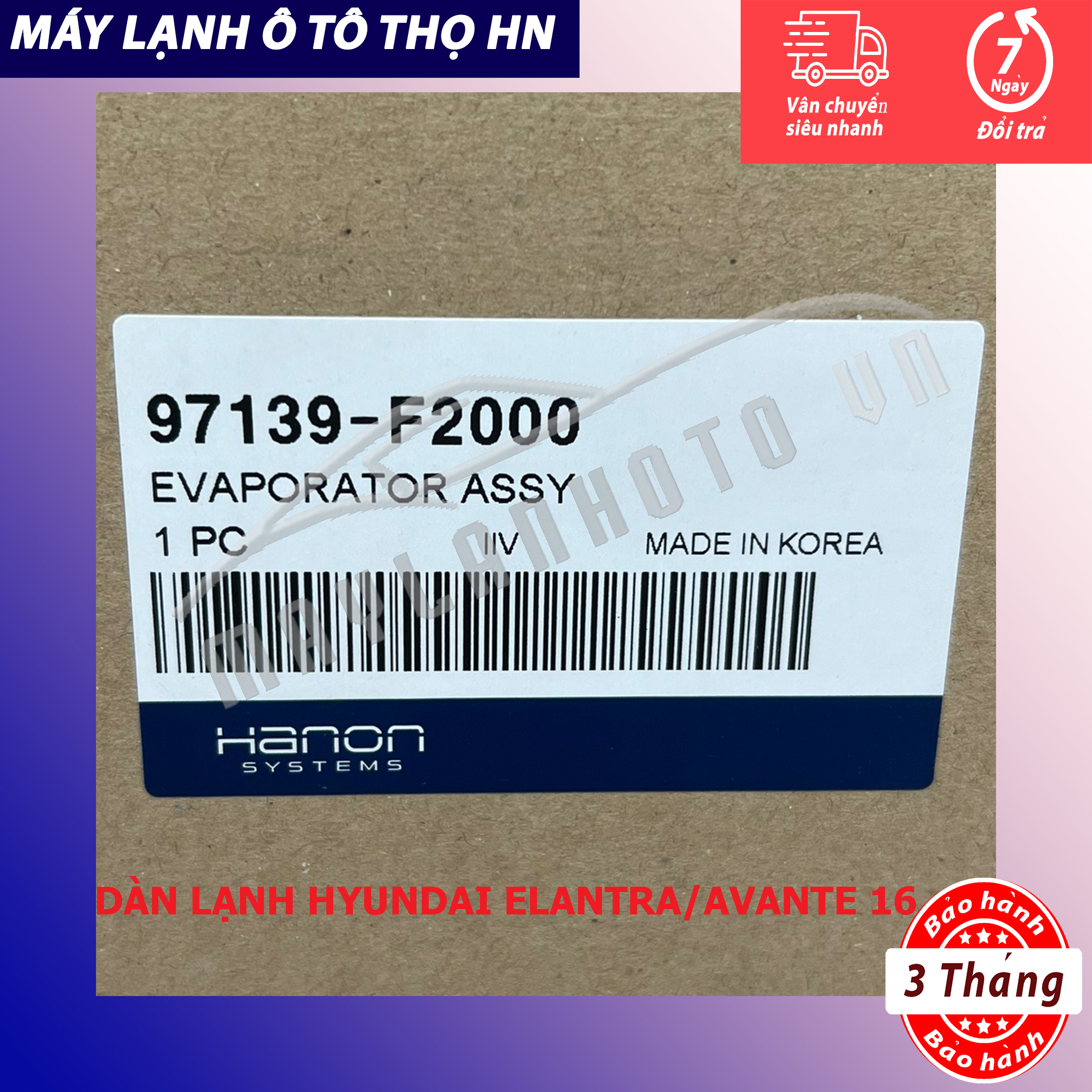 Dàn lạnh Hyundai Elantra 2016 2017 2018 hàng xịn Hàn Quốc 16 17 18