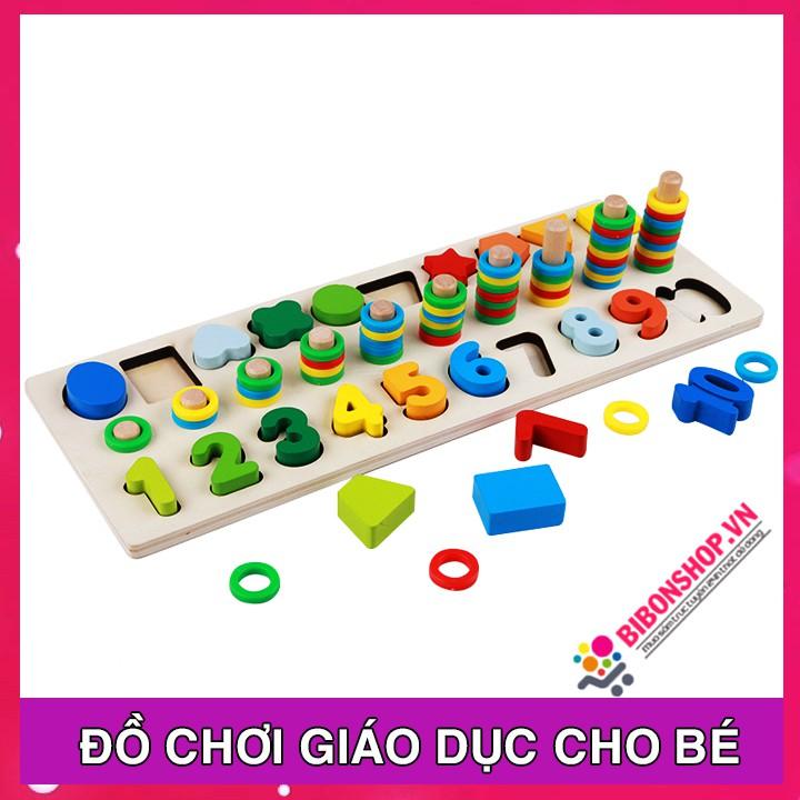 Đồ Chơi Trẻ Em Bảng Chữ Số và Hình Khối Màu Sắc