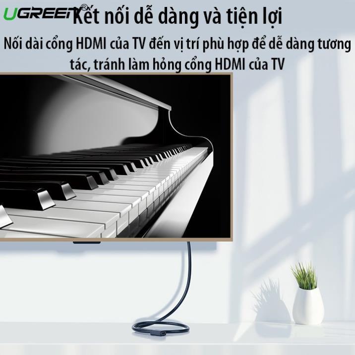 Cáp nối dài HDMI Ugreen HD107 hỗ trợ 4K 2K chính hãng -Hàng Chính Hãng