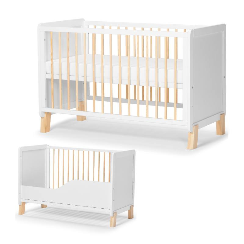 GIƯỜNG CŨI / NÔI GỖ ĐA NĂNG 2IN1 KINDERKRAFT NICO - (CÓ PHỤ KIỆN NỆM)