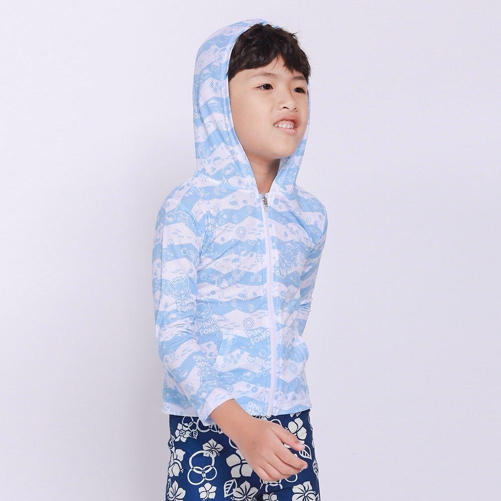 Áo khoác đi biển Kids Sobie Zipper Blue PinkFong