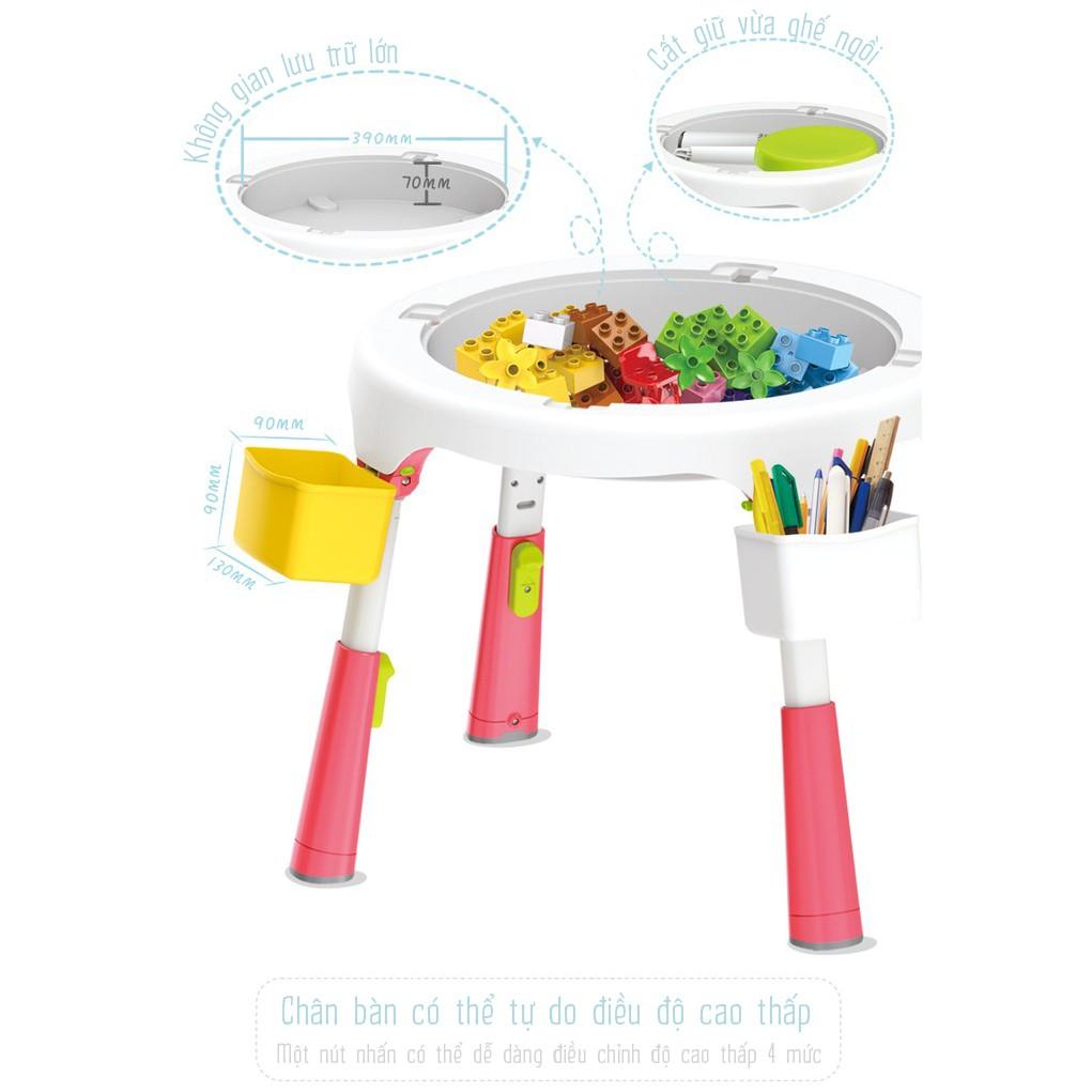 Bộ bàn ghế lắp ghép đồ chơi smoneo đa năng Toys house 1119-SM-001-88005 tặtng quà dễ thương