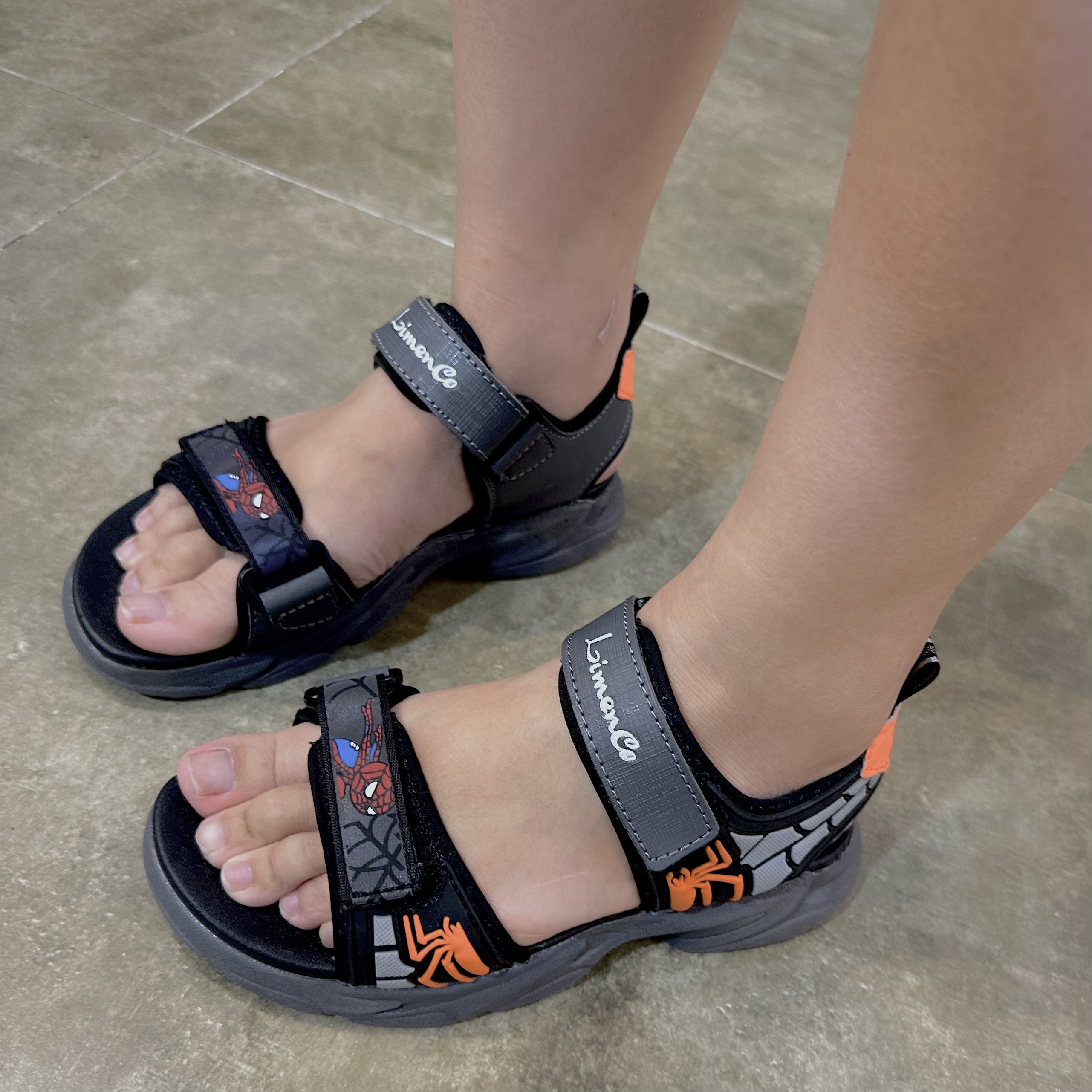 Giày Sandal Bé Trai L1885 Màu Cam, êm nhẹ, thoáng khí, đi học, đi chơi