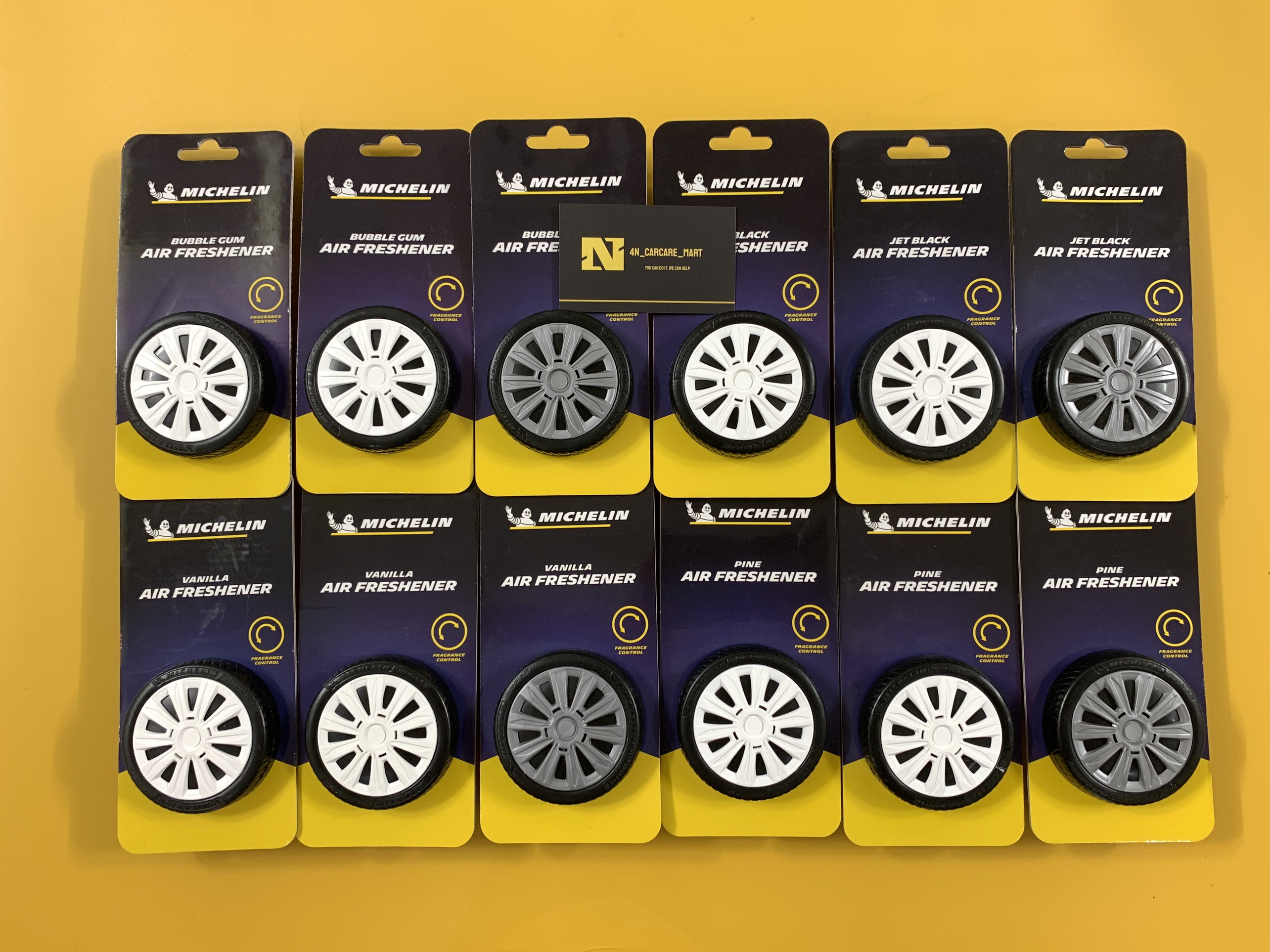 Sáp Thơm Ô Tô MICHELIN Khử Mùi Xe Hơi Cao Cấp - Michelin Organic Can Air Freshener mùi hương vanilla