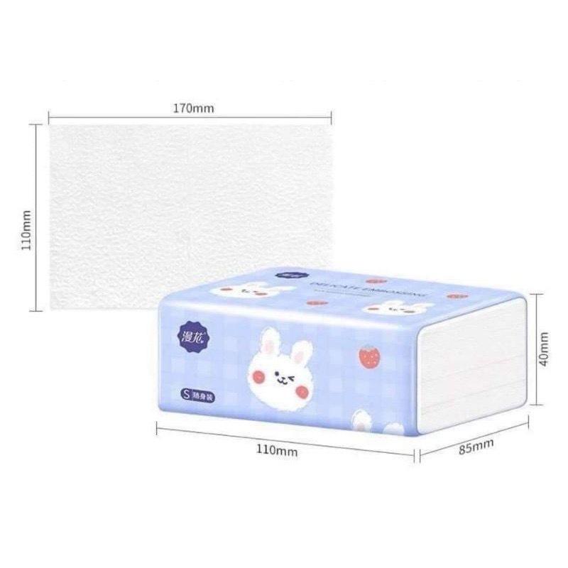 GIẤY ĂN HÌNH THỎ XINH XẮN SIÊU DAI, SIÊU MỀM MỊN - HÀNG NỘI ĐỊA TRUNG