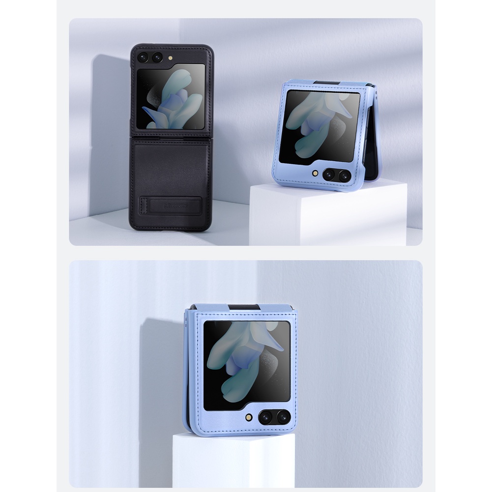 Ốp Case Nillkin Qin Leather Dành Cho Samsung Galaxy Z Flip 5 5G - Hàng Chính Hãng