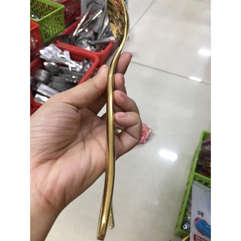 Muỗng inox mạ vàng 304