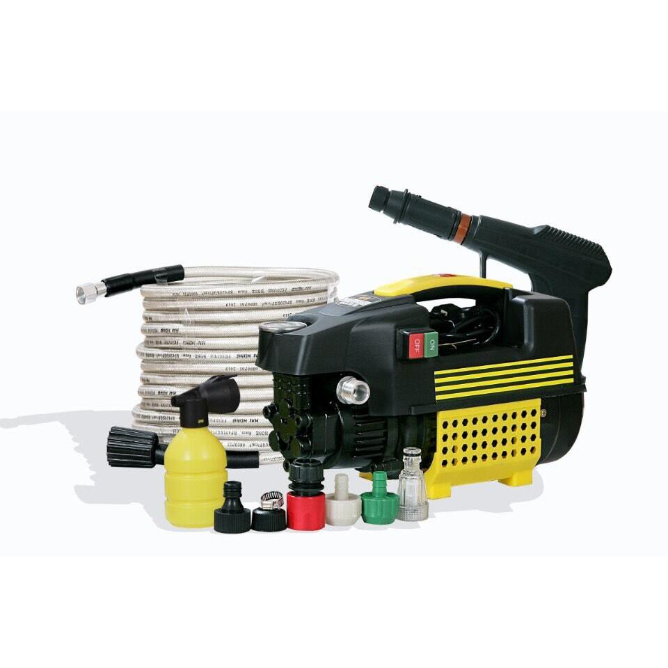 Máy xịt rửa xe tự động,công suất 1800w, tặng kèm bình xịt xà phòng