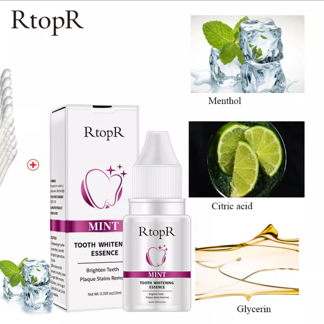 Serum tinh chất làm trắng răng loại bỏ mảng bám, vết bẩn ố vàng cho bạn hàm răng trắng sáng tinh khôi loại tốt 10ml