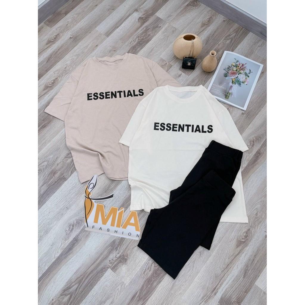 SET ÁO THUN ESSENTITALS + QUẦN THUN NGỐ 2 MÀU - ST0610
