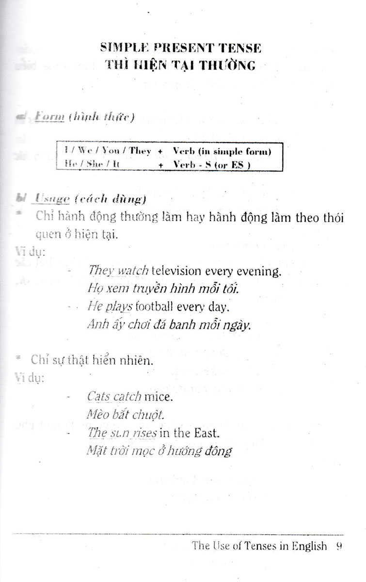 Cách Dùng Các Thì Tiếng Anh (Dành Cho Học Sinh, Sinh Viên Và Học Viên Các Trung Tâm Ngoại Ngữ) - HA