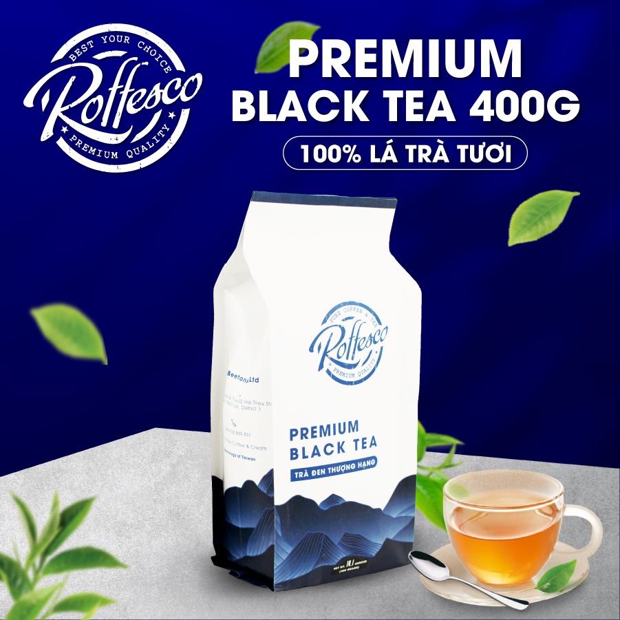 Trà Đen ROFFESCO PREMIUM BLACK TEA Hương Vỏ Cam Thuần Khiết Làm Hoàn Toàn Từ Trà Sạch Tốt Cho Sức Khỏe Túi 400g
