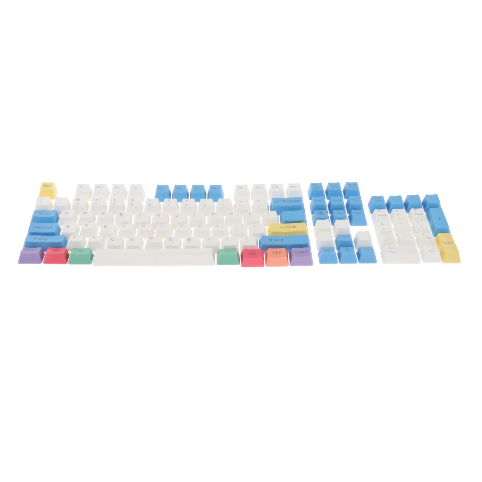 104 Keys PBT Key Caps DIY For Mechanical Keyboard Relieve Fatigue Style 1