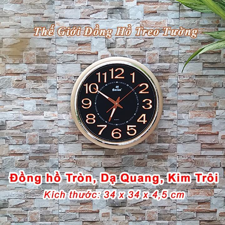Đồng Hồ KIM TRÔI EASTAR Tròn – Bộ Kim & Số có DẠ QUANG – Tặng Pin Maxell – Bảo Hành 1 Năm