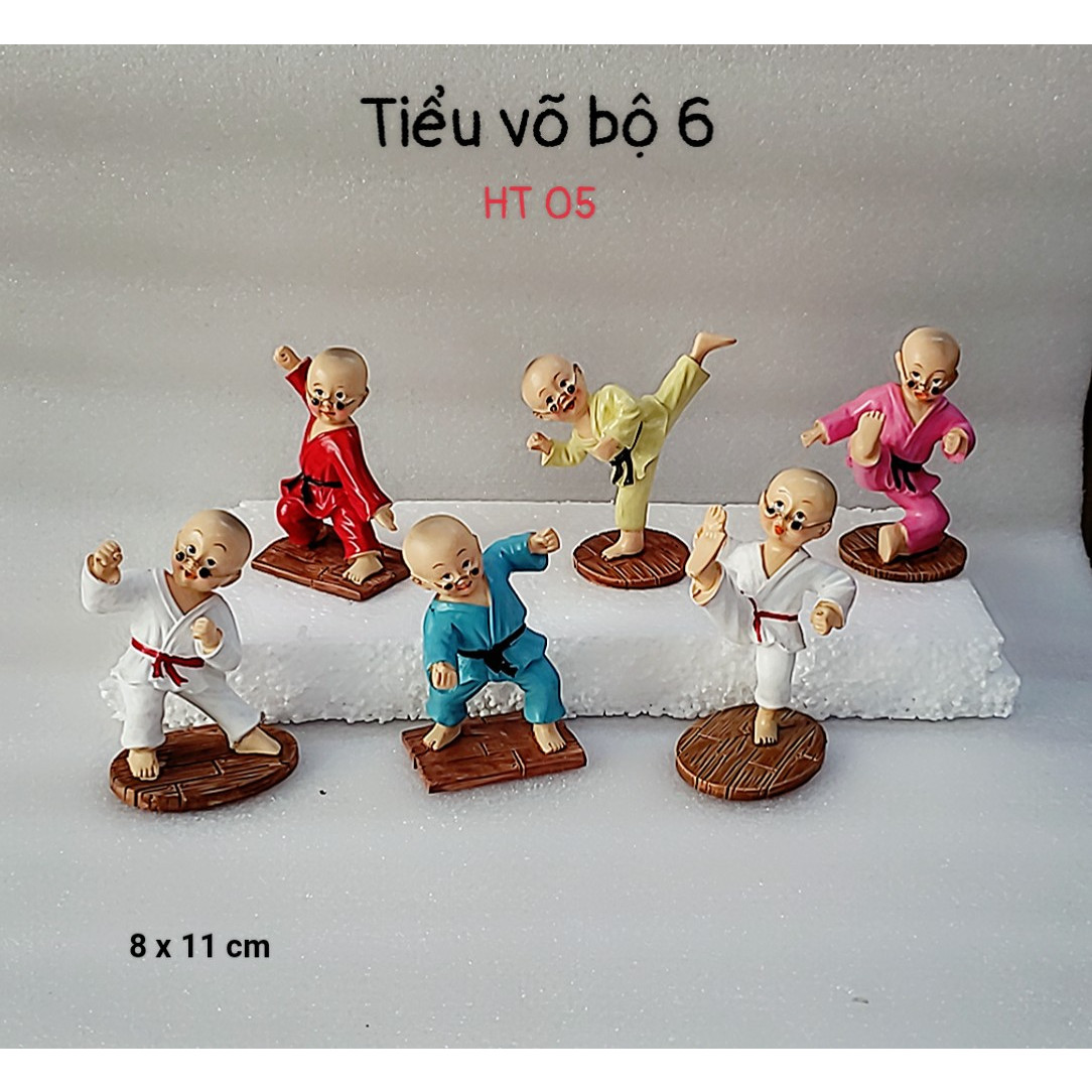 bộ tượng chú tiểu mũa võ