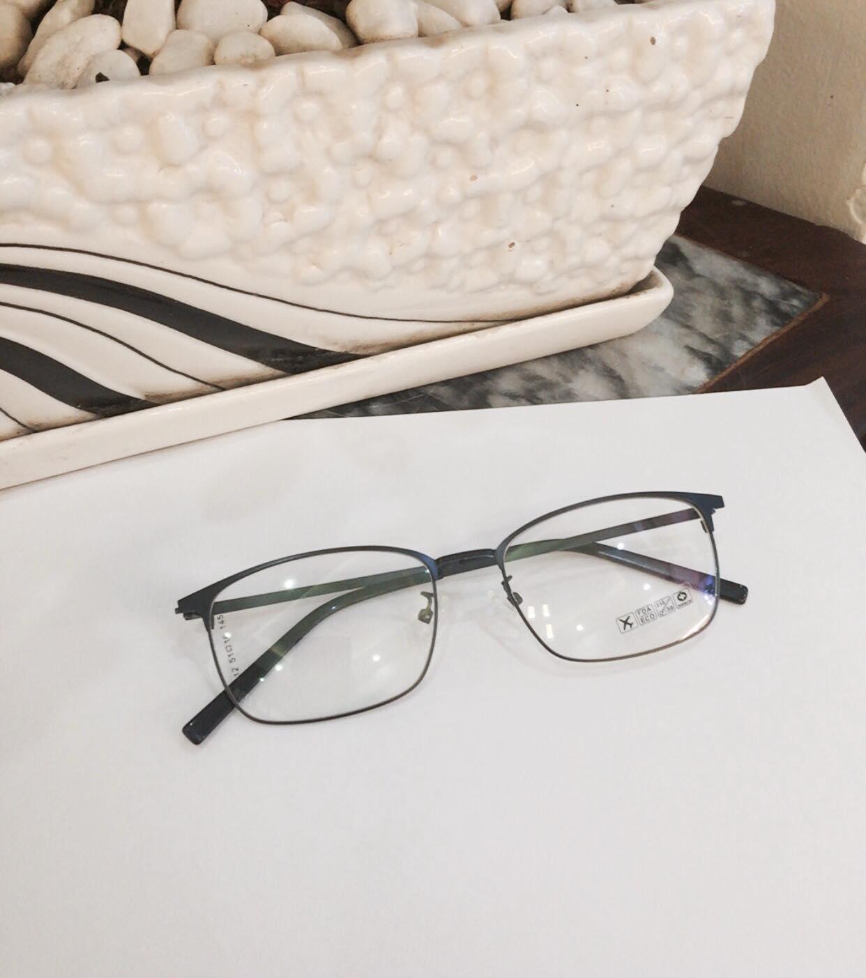 Kính gọng Mắt vuông Kim loại UNISEX