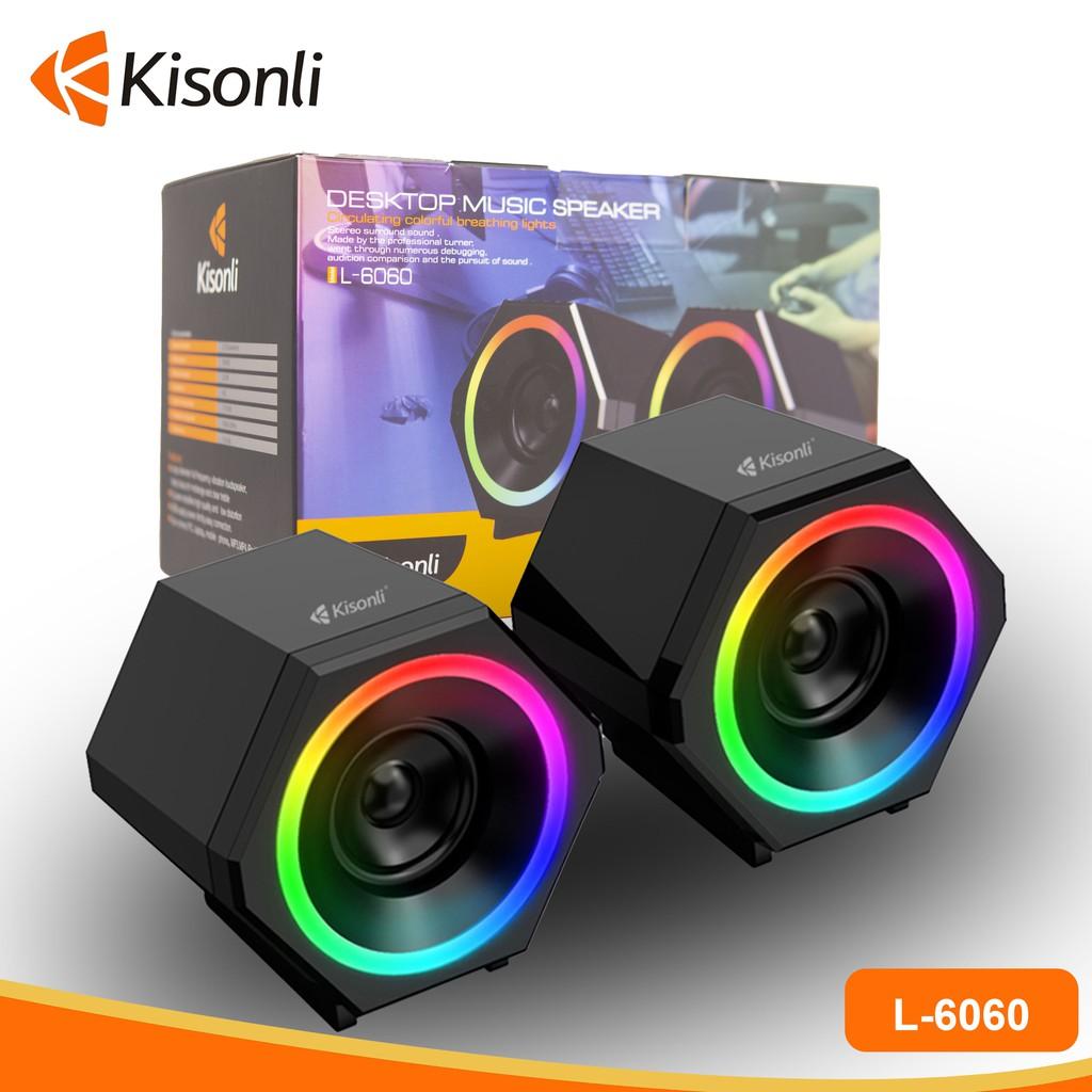 Loa 2.0 Kisonli L-6060 LED RGB - Hàng Chính Hãng