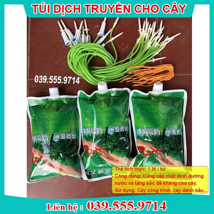 DỊCH TRUYỀN XANH TÚI 1LIT CUNG CẤP CHẤT DINH DƯỠNG VÀ KHOÁNG CHẤT CHO CÂY