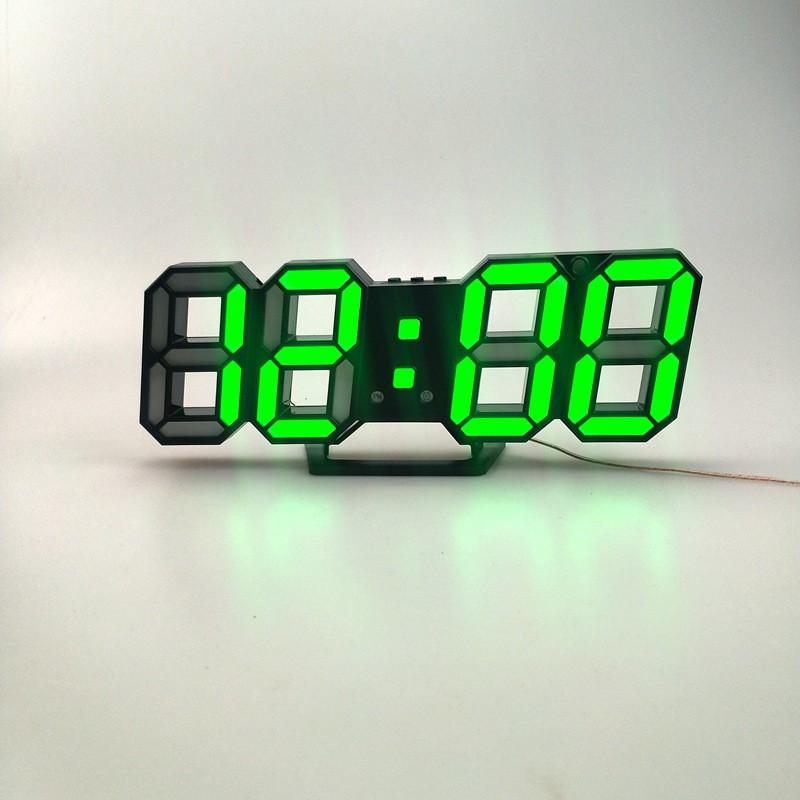 Đồng hồ led 3D treo tường, để bàn thông minh nhiều màu sắc dễ sử dụng phong cách Hàn Quốc