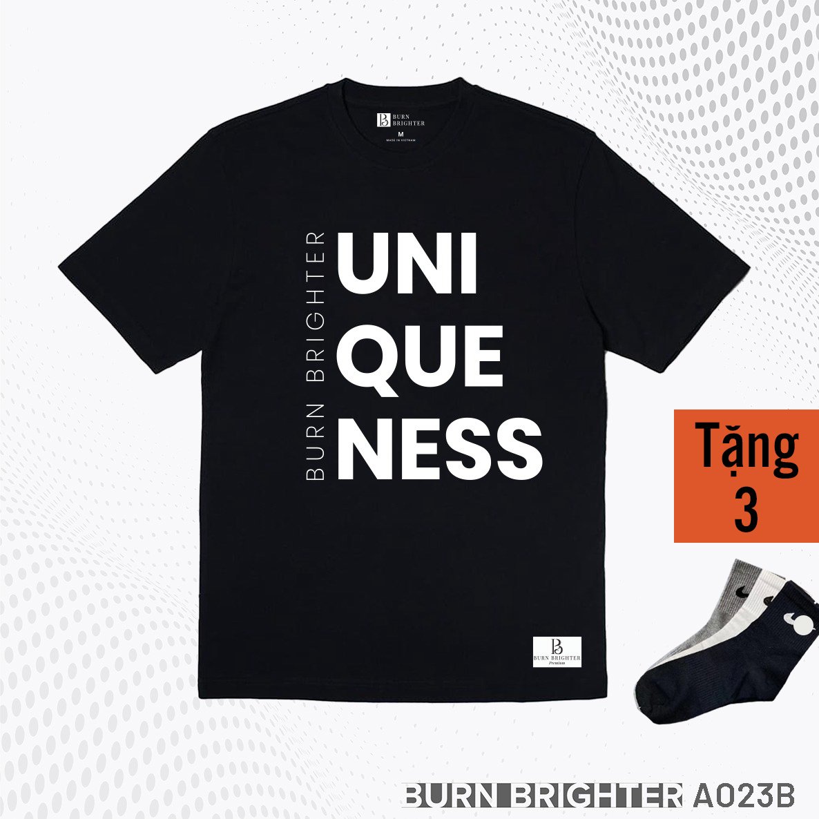 ÁO THUN UNISEX A023 - BURN BRIGHTER