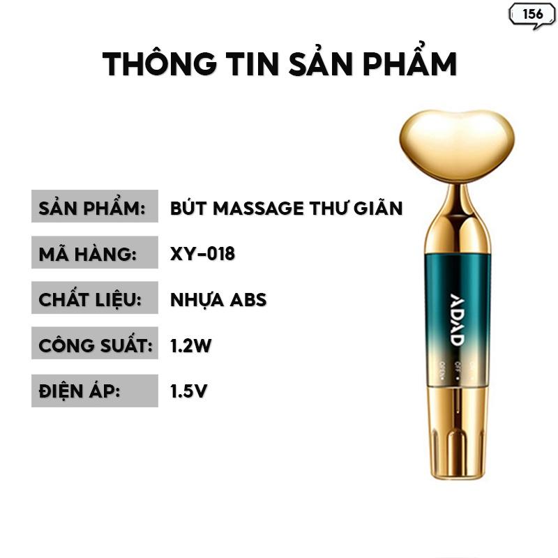 Hàng Sẵn - Cây Lăn Massage Mặt Có Chế Độ Rung Kèm Nhiều Đầu Matxa Thư Giãn 156