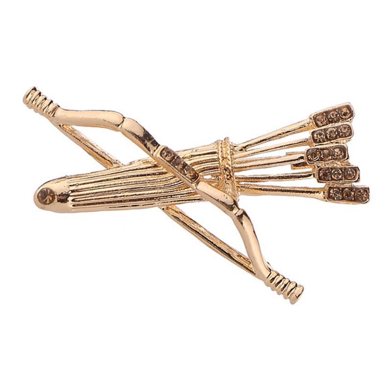 Creative Metal Bow and Brooches Clothes Lapel Pin Badge Collar Clips