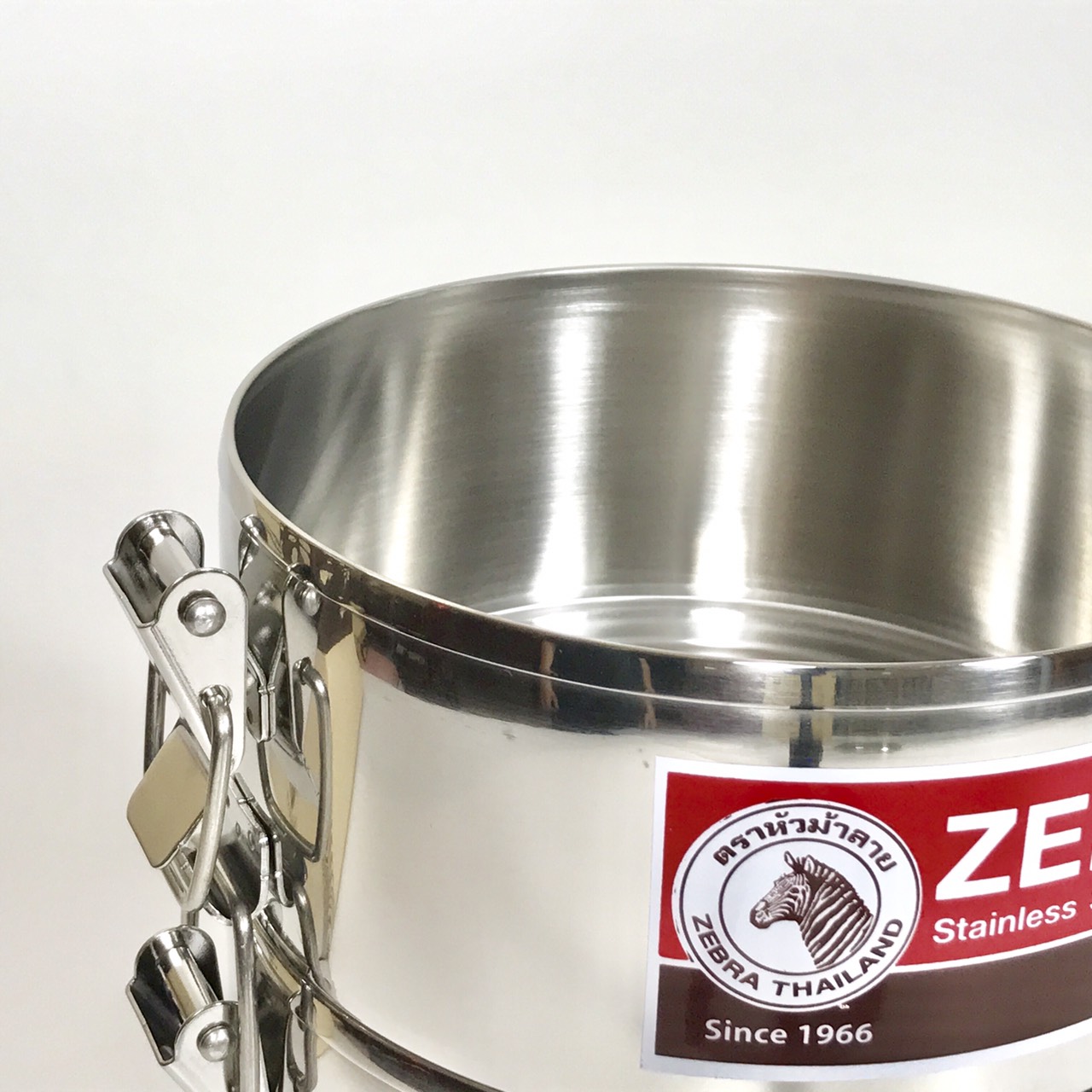 Camen 3 Ngăn Inox Zebra Thái Lan Khóa Gài 12cm 150230