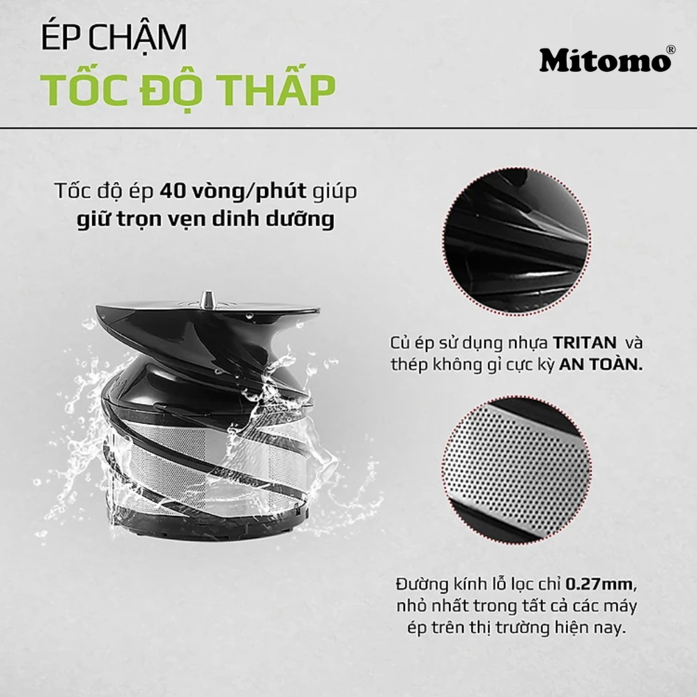 Máy ép trái cây, máy ép Mitomo EC-55 xuất xứ thái lan