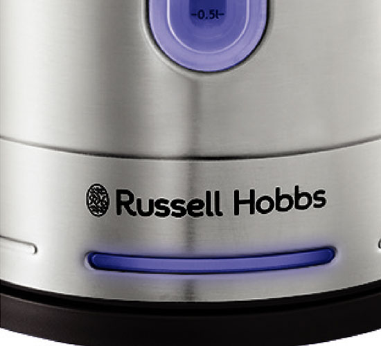 Ấm Siêu Tốc Russell Hobbs 26300-70 Thép Không Gỉ, Dung Tích 1.7L, Công Suất 2400W - Hàng Chính Hãng