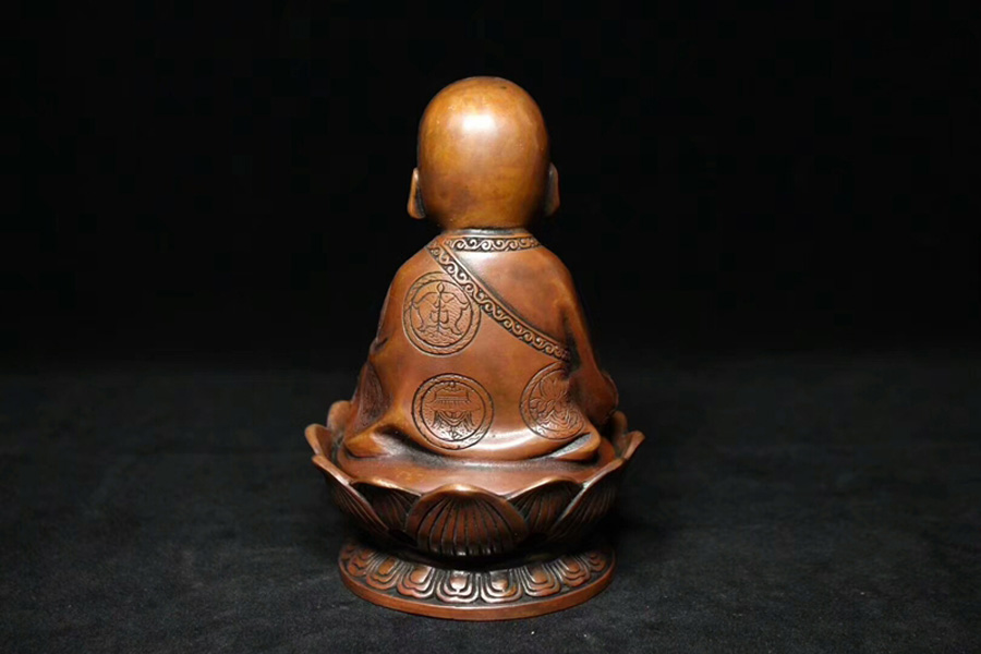 Lư trầm chú tiểu bằng đồng thau dùng để xông trầm hương đồ thờ phụng cao cấp Tâm Thành Phát