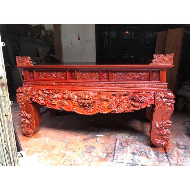 Sập thờ gỗ gụ lào chân 24cm