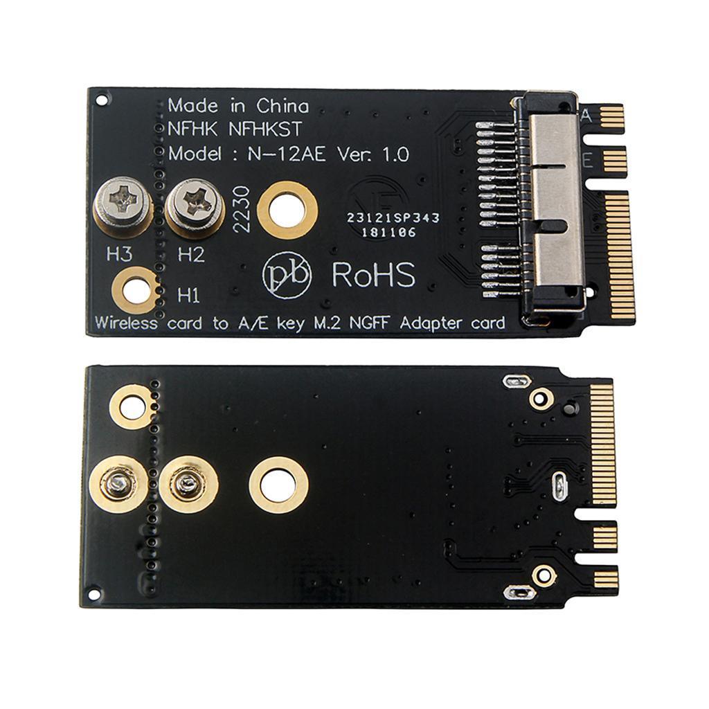 BCM94360CS2/BCM943224PCIEBT2 Card To NGFF Key A/E 2230 Adapter Card