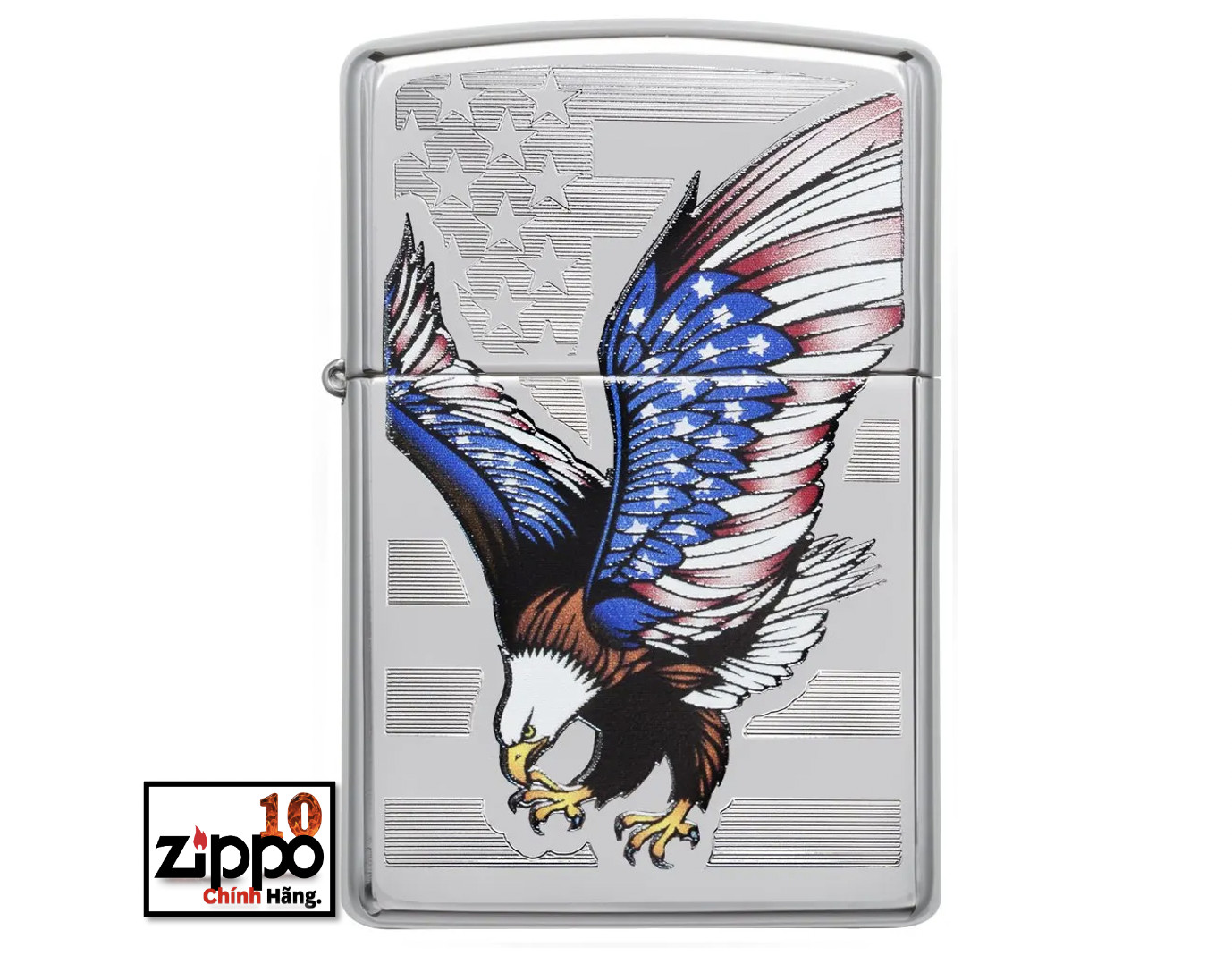 Bật lửa ZIPPO 28449 Eagle Flag - Chính hãng 100%