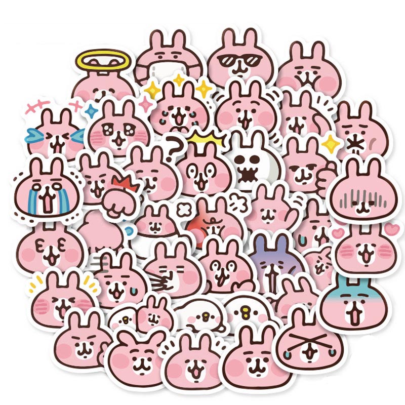 Set 60 Sticker Kanahei ảnh decal hình dán ép lụa