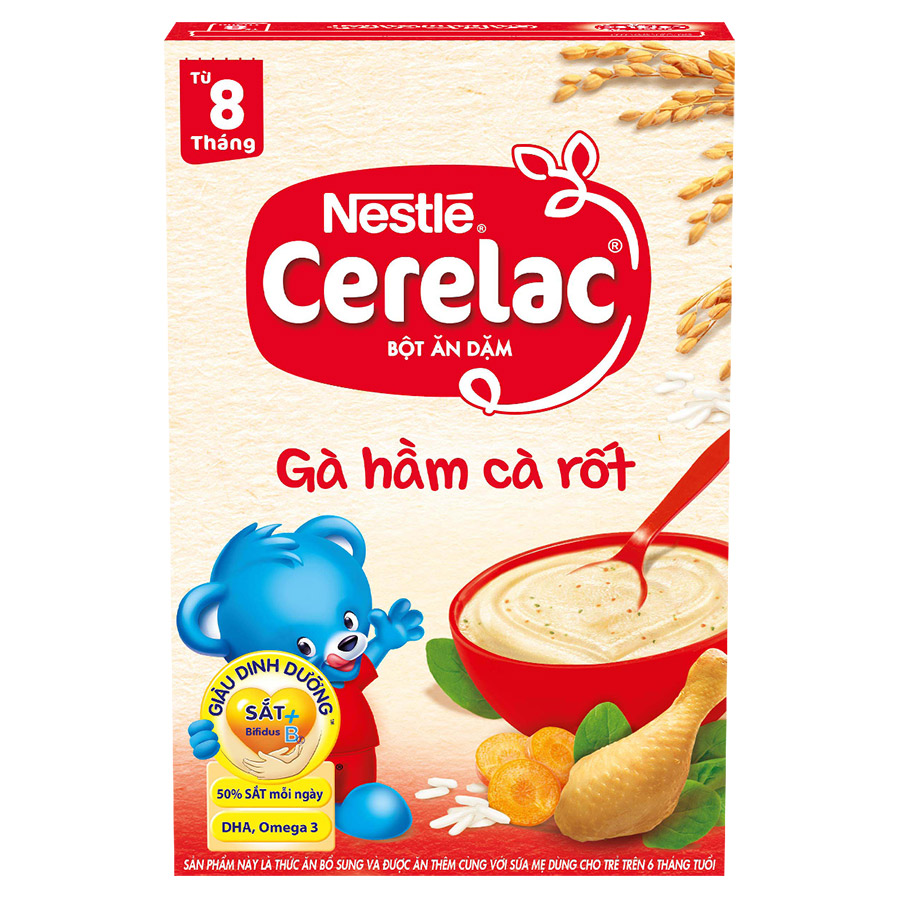 Bột Ăn Dặm Nestlé Cerelac - Gà Hầm Cà Rốt (200g)