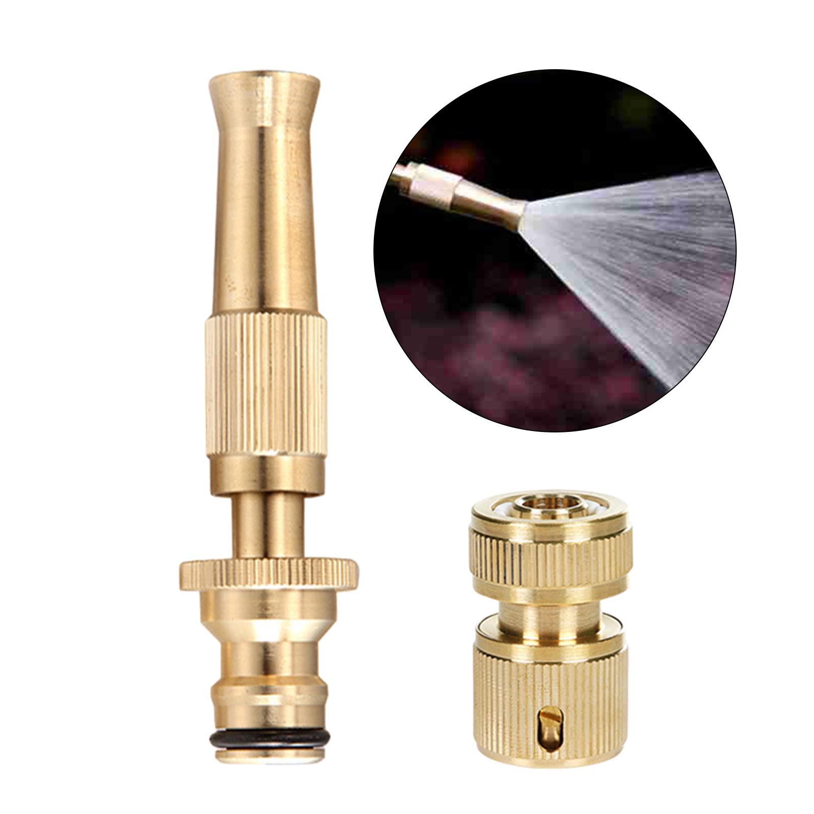 Lawn 1/2'' Pressure Irrigation Spray Gun Brass Head Water Nozzle Sprayer