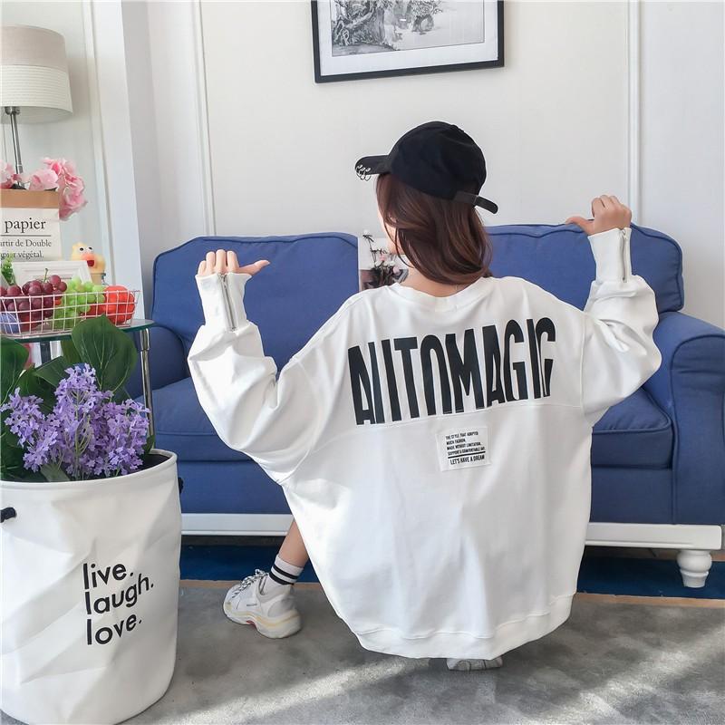 Áo khoác Hàn Quốc dáng rộng dài tay